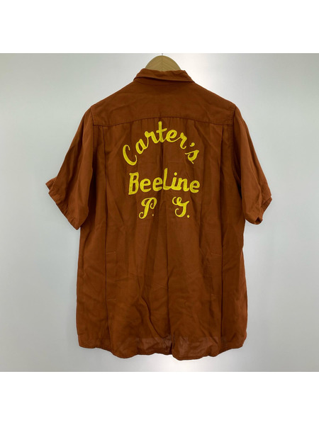 半袖シャツ King Louie 50s ボウリングシャツ 茶