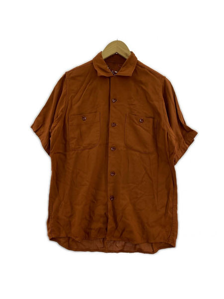 半袖シャツ King Louie 50s ボウリングシャツ 茶