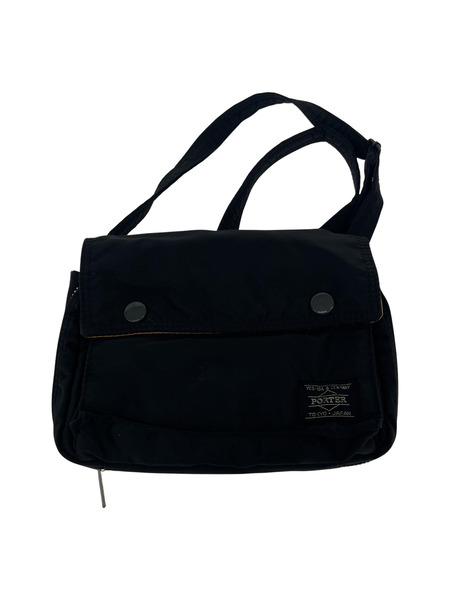 PORTER タンカー フラップミニショルダーバッグ BLK