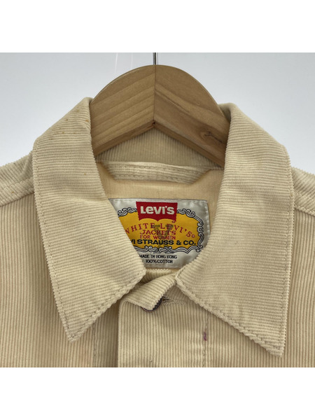 Levi's 78500-4065 WHITE LEVI'S JACKETS 香港製 コーデュロイ (M)