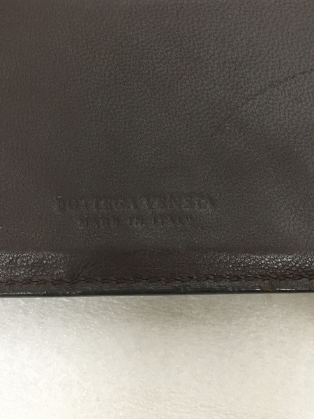 Bottega Veneta イントレチャート コンパクトウォレット 茶