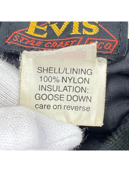 EVISU ダウンジャケット 初期 EVISタグ USA製 スカイライナー 40 BLK