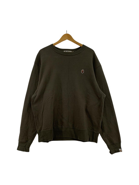 A BATHING APE 001SWJ301015M ロゴスウェット カーキ　(L)