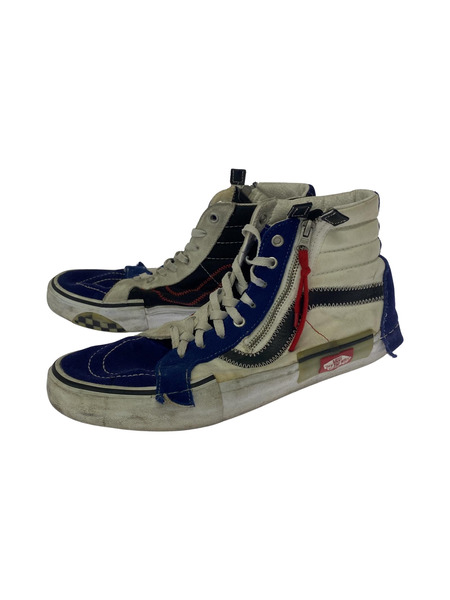 VANS SK8-HI REISSUE CAP サイドジップ 青白 27.5cm