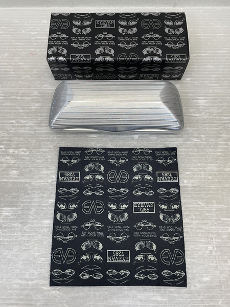 EYEVAN 7285 319 プラスチック ウェリントン メガネフレーム ブラック