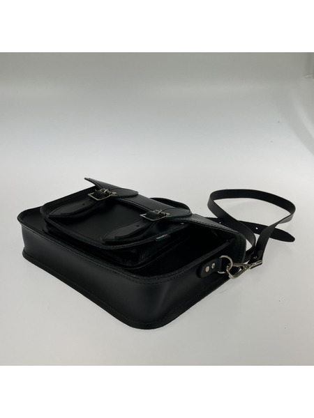 Zatchels レザーショルダーバッグ BLK