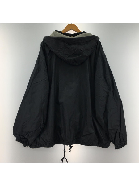 STUSSY ブルゾン・ジャンパー ナイロン フーディ― 裏地 ワッペン 黒 韓国製 XL[値下]