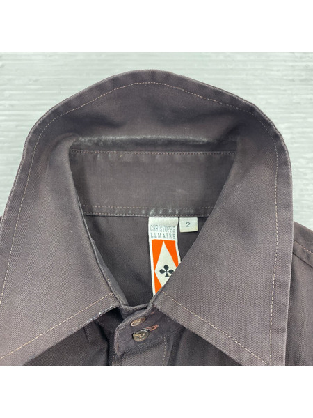 LEMAIRE 長袖シャツ 90s ブラウン