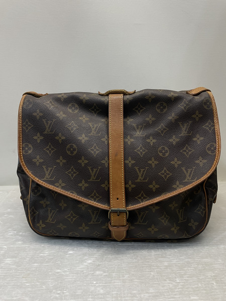 LOUIS VUITTON モノグラム ソミュール35 ダブルショルダーバッグ