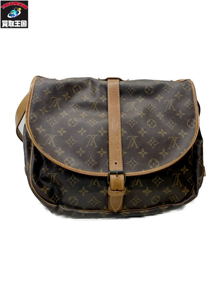LOUIS VUITTON モノグラム ソミュール35 ダブルショルダーバッグ