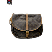 LOUIS VUITTON モノグラム ソミュール35 ダブルショルダーバッグ