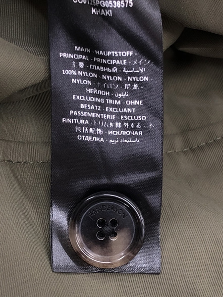 J.W.Anderson LONG PARKA ナイロンコート カーキ 38[値下]