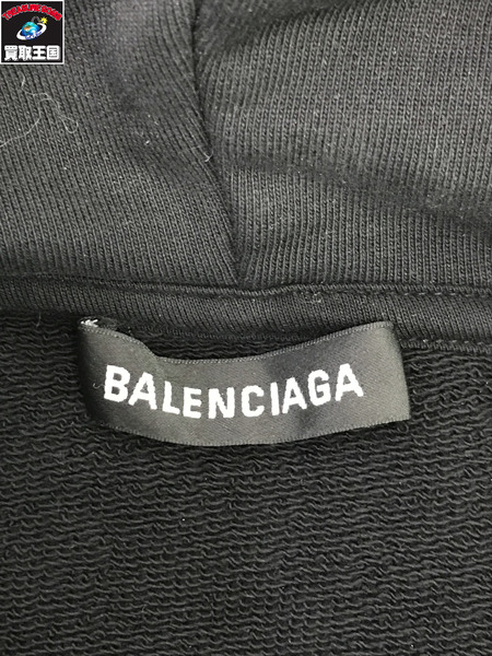 Balenciaga L/S スウェットプルパーカ ブラック XS