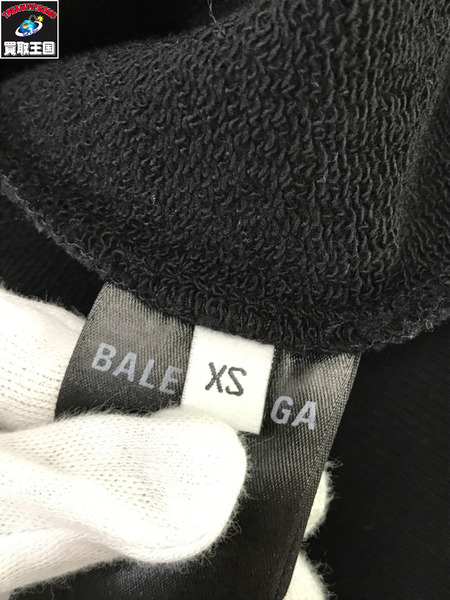 Balenciaga L/S スウェットプルパーカ ブラック XS