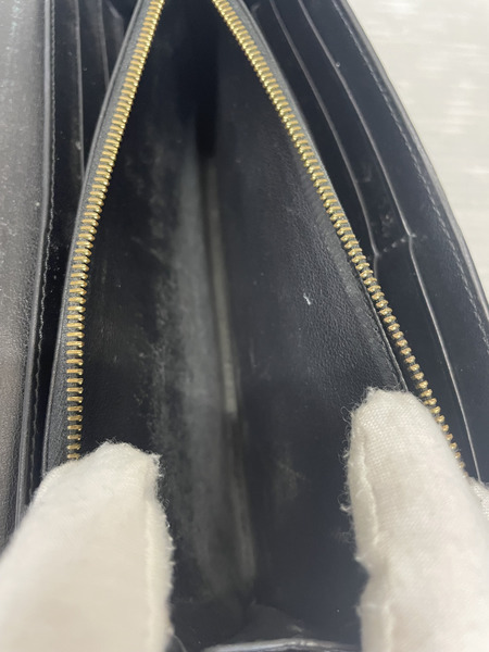 CELINE Large Flap Wallet クロコ型押し財布 ブラック 10B563BFY 38NO