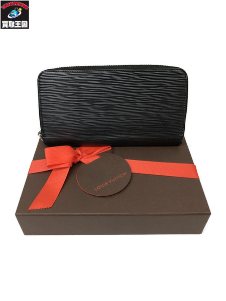 長財布 LOUIS VUITTON ジッピーウォレット エピ ノワール　M60072