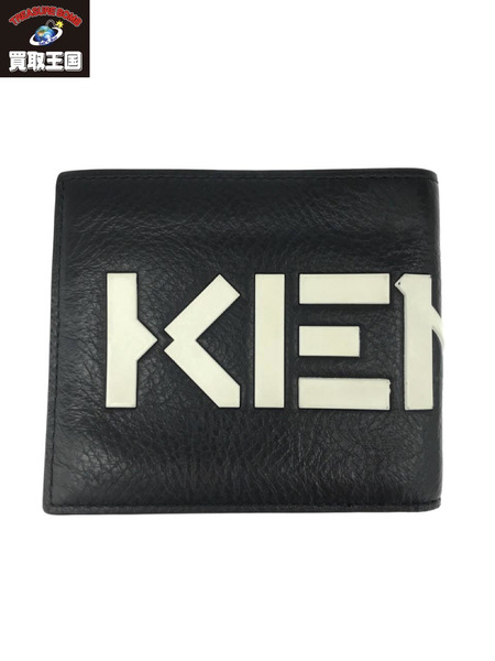 KENZO 2つ折り財布 レザー 黒｜商品番号：2100196822511 - 買取王国