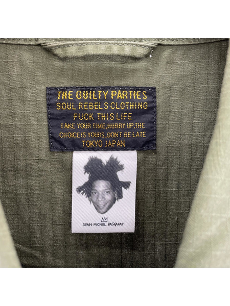 WACKO MARIA JEAN-MICHEL BASQUIAT/ARMY SHIRT (TYPE-1)