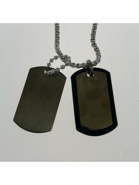 DIESEL ネックレス ダブルドックタグ