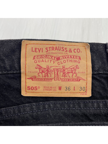 90S Levis 505 ブラックデニム 後染メ