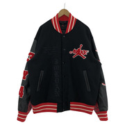 JORDAN BRAND M J AWNY VARSITY JACKET UNIVERSITY RED/BLACK