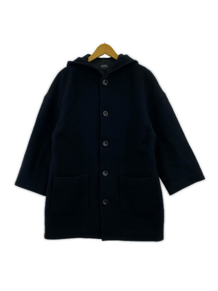 A.P.C. ジャケット フーデットコート (S) 黒