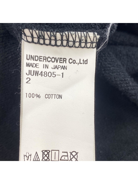 JohnUNDERCOVER センターハギタチキリBIG SWEAT GOD BOY 2 ブラック[値下]