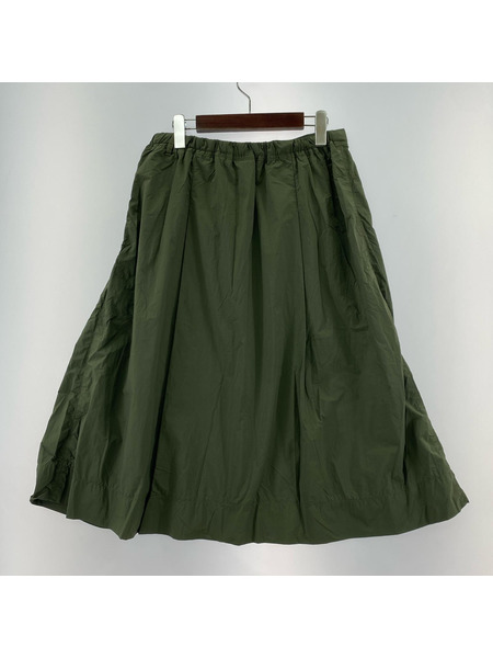 Gramicci ヒザ丈スカート ナイロン オリーブ Ｍ