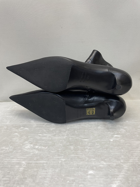 BALENCIAGA ポインテッドトゥ アンクルショーツブーツ 40 1/2 黒