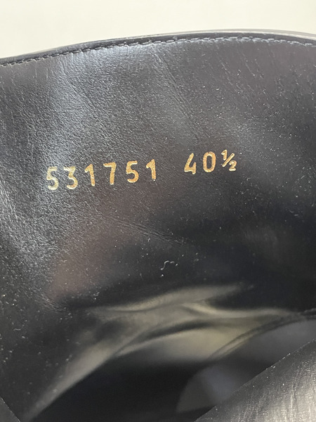 BALENCIAGA ポインテッドトゥ アンクルショーツブーツ 40 1/2 黒