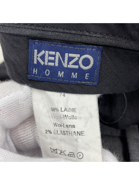 KENZO HOMME 側章 サイドラインパンツ スラックス (48/40) グレー 約30インチ