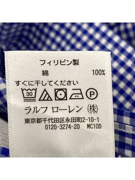 POLO RALPH LAUREN 長袖シャツ チェックシャツ XS[値下]