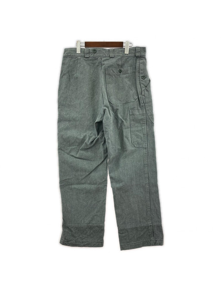 OLD・VINTAGE デニム・ジーンズ スイス軍 グリーンデニム（実寸35）