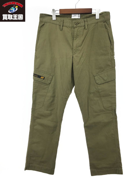 WTAPS JUNGLE SKINNY COTTON WEATHER TROUSERS SIZE:03 OLIVE[値下