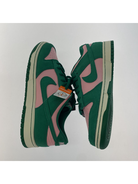 NIKE Dunk Low Retro SE Medium Soft Pink and Malachite 30.0cm