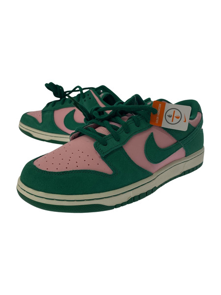 NIKE Dunk Low Retro SE Medium Soft Pink and Malachite 30.0cm