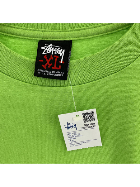 STUSSY　BOOK WORM Tシャツ　グリーン　XL[値下]