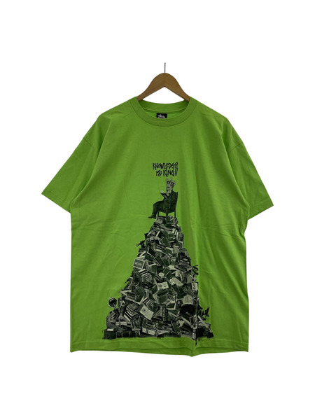 STUSSY　BOOK WORM Tシャツ　グリーン　XL[値下]