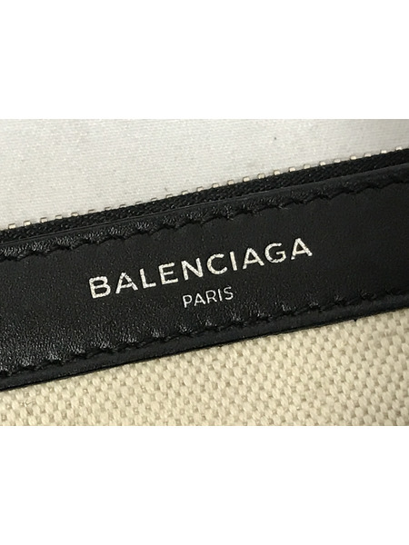 BALENCIAGA ネイビーカバス トートバッグ アイボリー 339933