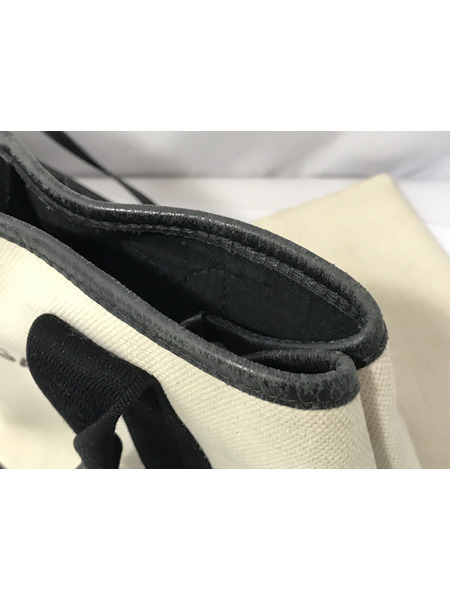 BALENCIAGA ネイビーカバス トートバッグ アイボリー 339933