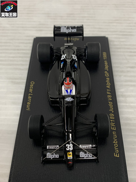 1/43スケールカー SPARK ユーロブルン ER189 ジャッド V8 #33 1989日本GP