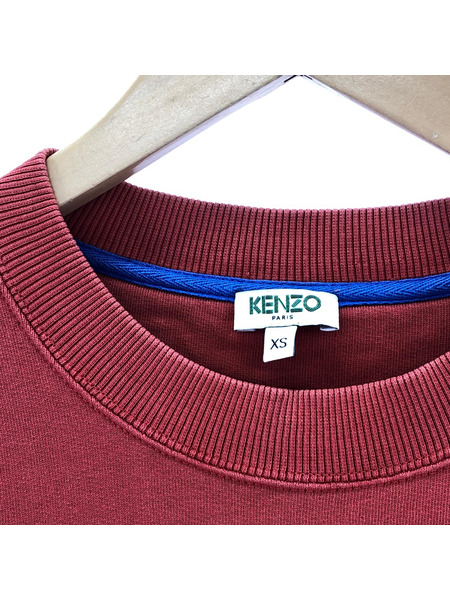 KENZO スウェット・トレーナー タイガー刺繍 赤/青