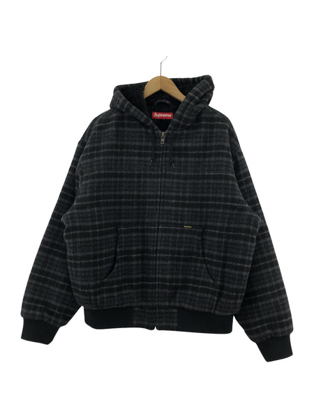 Supreme 23AW PLAID WOOL HOODED WORK JACKET M