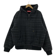 Supreme 23AW PLAID WOOL HOODED WORK JACKET M