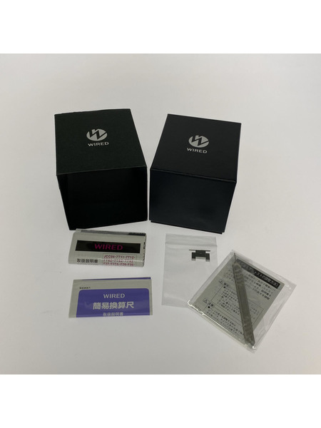 WIRED メンズ時計 VK67-K090 クロノ