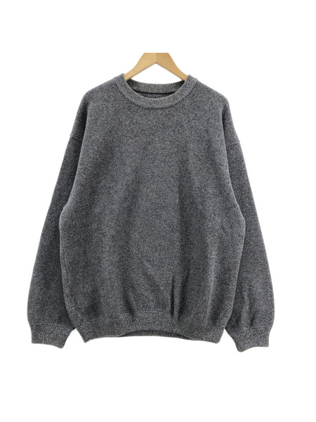 crepuscule MOSS STITCH LS SWEAT 2 グレー