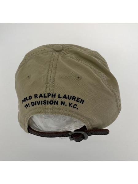 POLO RALPH LAUREN ワッペン イーグル キャップ ベージュ