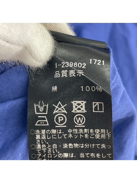 mizuiroind ソノ他 ノースリーブ ピンタック ブラウス 青