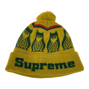 Supreme ニットキャップ フクロウ柄 ニットキャップ YEL
