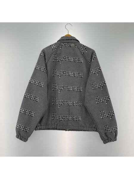 Supreme Houndstooth Logos Snap Front Jacket Ｍ